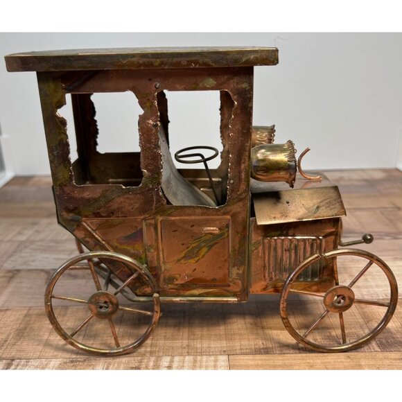 Vintage George Good Copper Car Music Box Model T - Picture 4 of 6